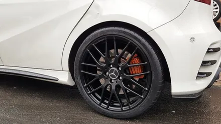 자동차 휠 도색 벤츠 A45 AMG 휠복원 블랙반무광 휠도색 분체도색 리더스휠 / 시흥시 죽율동