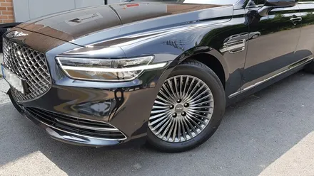 제네시스 G90 휠복원 하이퍼블랙 휠도색 분채도장 / 시흥시 죽율동