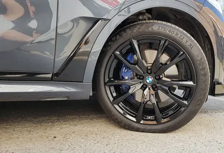 BMW G07 X7 블랙 하이그로시 휠도색 휠복원 분체도장 / 시흥시 죽율동