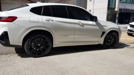 BMW F98 X4M 컴페티션 LCI 892M 휠복원 올블랙 분채도색 휠도색 리더스휠 / 시흥시 죽율동