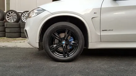 BMW X5 블랙휠 휠도색 휠복원 M팩 블루 캘리퍼도색 리더스휠 / 시흥시 죽율동