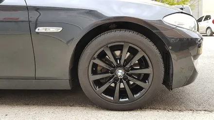 BMW 528i 휠복원 휠 도색 후기 유광블랙 휠도색 분체도장 리더스휠 / 시흥시 죽율동