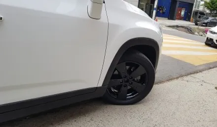 쉐보레 올란도 휠 셀프도색 제거후 블랙유광 휠복원 휠도색 분채도색 / 시흥시 죽율동