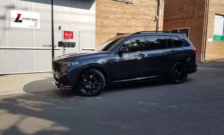 BMW G07 X7 블랙 하이그로시 휠도색 휠복원 분체도장 / 시흥시 죽율동