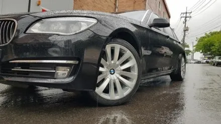 BMW 7시리즈 750LD 휠파임 휠복원 휠도색 실버 분채도색 / 시흥시 죽율동