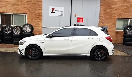 자동차 휠 도색 벤츠 A45 AMG 휠복원 블랙반무광 휠도색 분체도색 리더스휠 / 시흥시 죽율동