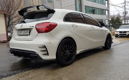 자동차 휠 도색 벤츠 A45 AMG 휠복원 블랙반무광 휠도색 분체도색 리더스휠 / 시흥시 죽율동