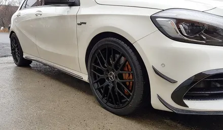 자동차 휠 도색 벤츠 A45 AMG 휠복원 블랙반무광 휠도색 분체도색 리더스휠 / 시흥시 죽율동
