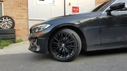 BMW 7세대 3시리즈 G20 휠복원 블랙휠 휠도색 분체도색 / 시흥시 죽율동