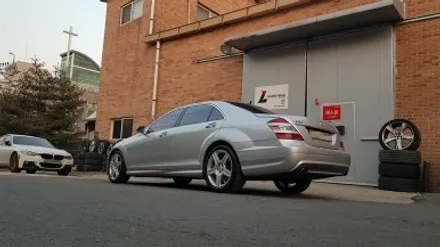 벤츠 W221 S550 휠복원 실버 컬러 휠도색 분체도색 / 시흥시 죽율동