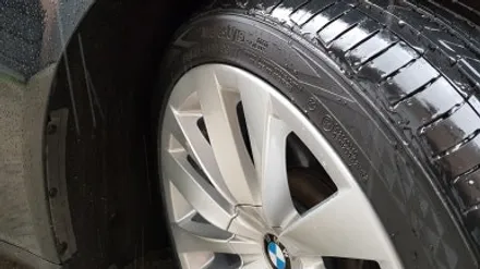 BMW 7시리즈 750LD 휠파임 휠복원 휠도색 실버 분채도색 / 시흥시 죽율동