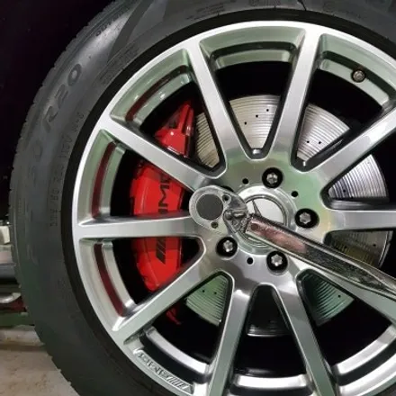 리더스휠 벤츠 지바겐 G63AMG 휠복원 블랙하이퍼 휠도색 분체도색 / 시흥시 죽율동
