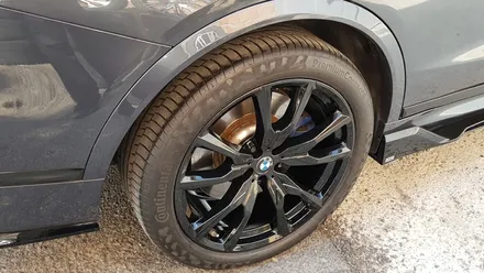 BMW G07 X7 블랙 하이그로시 휠도색 휠복원 분체도장 / 시흥시 죽율동