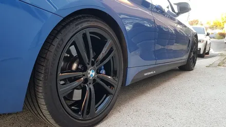 BMW F32 4시리즈 휠복원 유광블랙 휠도색 분체도장 리더스휠 / 시흥시 죽율동
