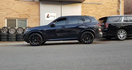 BMW 4세대 X5 G05 LCI 915M 21인치 휠복원 유광블랙 분체도장 휠도색 리더스휠 / 시흥시 죽율동