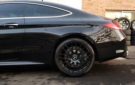 벤츠 C63 AMG 휠복원 휠 도색 가격 무광블랙 분체도장 휠도색 리더스휠 / 시흥시 죽율동