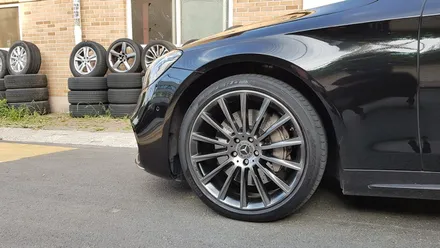 벤츠 S350 휠복원 고스트크롬 휠도색 분체도색 / 시흥시 죽율동