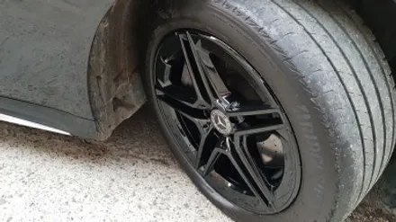 벤츠 S400 19인치 휠복원 블랙 휠도색 분체도색 부천휠도색 / 시흥시 죽율동