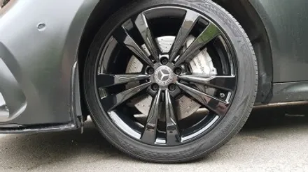 벤츠 CLS 400D 올블랙(크롬죽이기) 휠도색 휠복원 분체도장 리더스휠 / 시흥시 죽율동