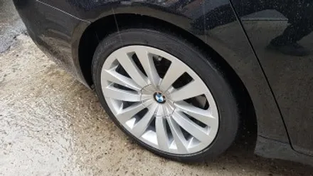 BMW 7시리즈 750LD 휠파임 휠복원 휠도색 실버 분채도색 / 시흥시 죽율동