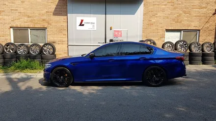 BMW F90 M5 706M 휠복원 하이그로시 블랙 휠도색 분체도장 리더스휠 / 시흥시 죽율동