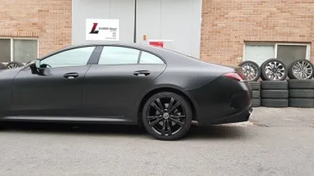 벤츠 CLS 400D 올블랙(크롬죽이기) 휠도색 휠복원 분체도장 리더스휠 / 시흥시 죽율동