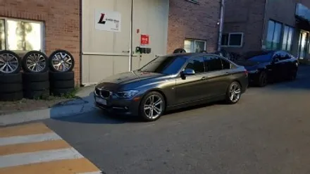 BMW 3시리즈 325D 휠 갈림 휠복원 하이퍼블랙 휠도색 분채도색 리더스휠 / 시흥시 죽율동