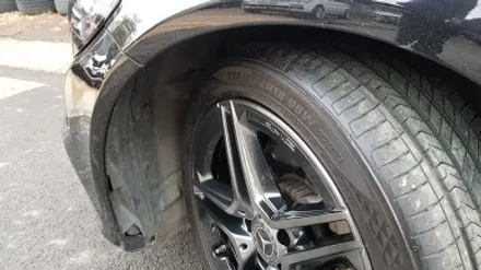 리더스휠 벤츠 4세대 C클래스 W205 고스트크롬 휠복원 휠도색 분체도장 광명휠복원 / 시흥시 죽율동