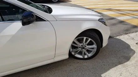 벤츠 C207 E400 쿠페 휠복원 및 하이퍼실버 분채도장 휠도색 리더스휠 / 시흥시 죽율동