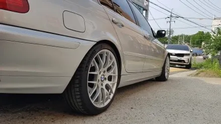 BMW 4세대 E46 320i 실버 휠복원 휠도색 분채도색 리더스휠 / 시흥시 죽율동