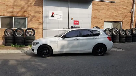 BMW 1시리즈 118D 휠복원 블랙휠 휠도색 분체도장 리더스휠 / 시흥시 죽율동