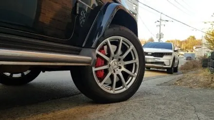 리더스휠 벤츠 지바겐 G63AMG 휠복원 블랙하이퍼 휠도색 분체도색 / 시흥시 죽율동