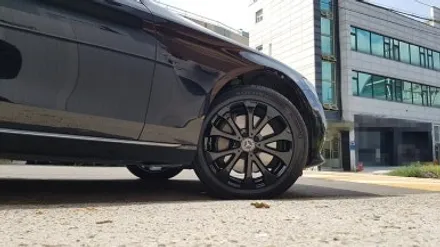 벤츠 E클래스 휠복원 유광블랙 휠도색 분체도장 / 시흥시 죽율동