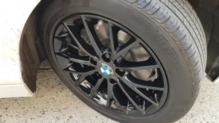BMW 1시리즈 118D 휠복원 블랙휠 휠도색 분체도장 리더스휠 / 시흥시 죽율동