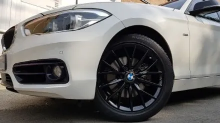 BMW 1시리즈 118D 휠복원 블랙휠 휠도색 분체도장 리더스휠 / 시흥시 죽율동