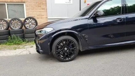리더스휠 BMW F95 X5M 휠복원 올검정 휠도색 분채도색 / 시흥시 죽율동