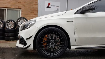 자동차 휠 도색 벤츠 A45 AMG 휠복원 블랙반무광 휠도색 분체도색 리더스휠 / 시흥시 죽율동