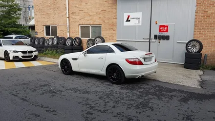 벤츠 SLK 200 유광블랙 휠도색 휠복원 분채도장 / 시흥시 죽율동