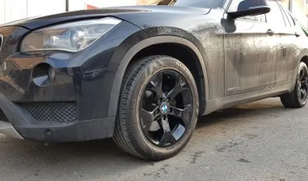 BMW X1 17인치 휠 스크래치 휠복원 및 블랙유광 휠도색 분체도장 / 시흥시 죽율동