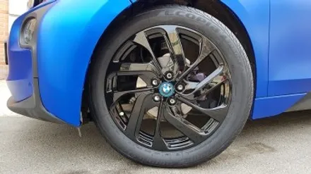 BMW i3 전기차 휠손상 휠복원 올블랙 검정 휠도색 분체도색 리더스휠 / 시흥시 죽율동