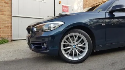 BMW 2세대 F20 118D 펄실버 휠복원 휠도색 분체도장 / 시흥시 죽율동