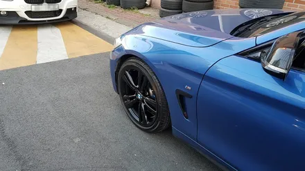 BMW F32 4시리즈 휠복원 유광블랙 휠도색 분체도장 리더스휠 / 시흥시 죽율동