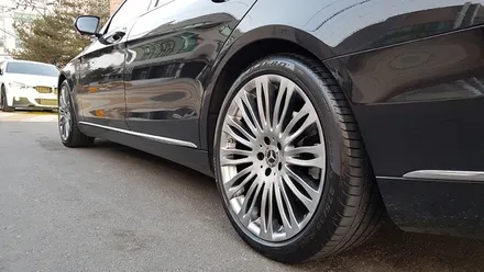 벤츠 S560 S클래스 휠 긁힘 찍힘 휠복원 휠도색 분체도장 리더스휠 / 시흥시 죽율동