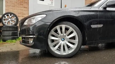 BMW 7시리즈 750LD 휠파임 휠복원 휠도색 실버 분채도색 / 시흥시 죽율동