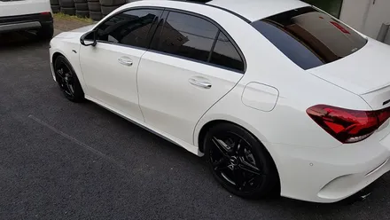 벤츠 A35 AMG 분체도장 블랙유광 휠도색 휠복원 리더스휠 / 시흥시 죽율동