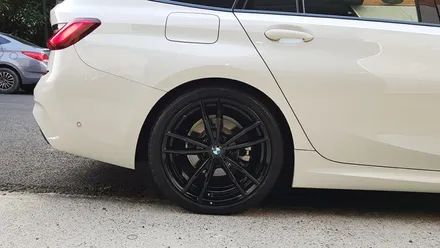 BMW 3시리즈 휠 도색 비용 유광 블랙휠 휠도색 분체도장 / 시흥시 죽율동