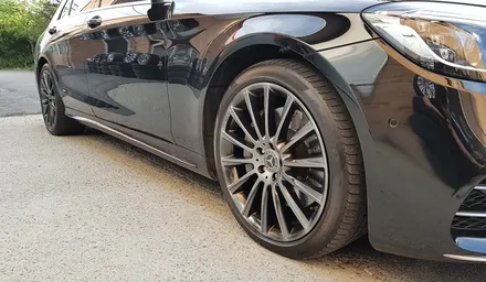 벤츠 S350 휠복원 고스트크롬 휠도색 분체도색 / 시흥시 죽율동