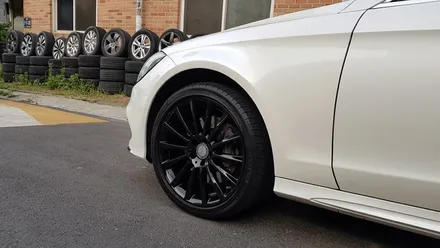 벤츠 CLS400 휠복원 방법 및 블랙유광 휠도색 분체도장 / 시흥시 죽율동