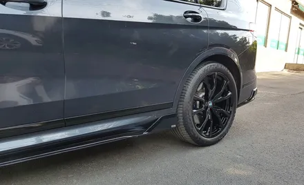 BMW G07 X7 블랙 하이그로시 휠도색 휠복원 분체도장 / 시흥시 죽율동
