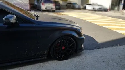 휠복원도색비용 CLS63 AMG 보센휠 휠복원 블랙 휠도색 분채도색 / 시흥시 죽율동